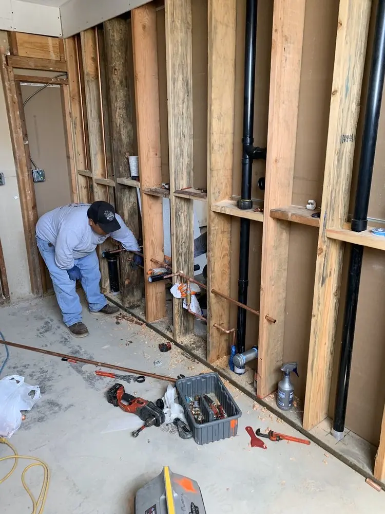 Commercial rough-in plumbing for Water Heater Replacement in Greensboro